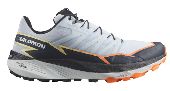 SALOMON THUNDERCROSS trail running shoes - grey/black/orange