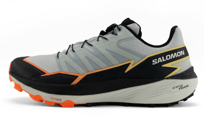 SALOMON THUNDERCROSS trail running shoes - grey/black/orange