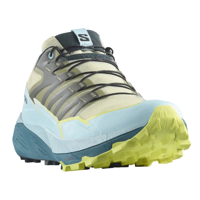 SALOMON THUNDERCROSS W trail running shoes - green/light blue/grey