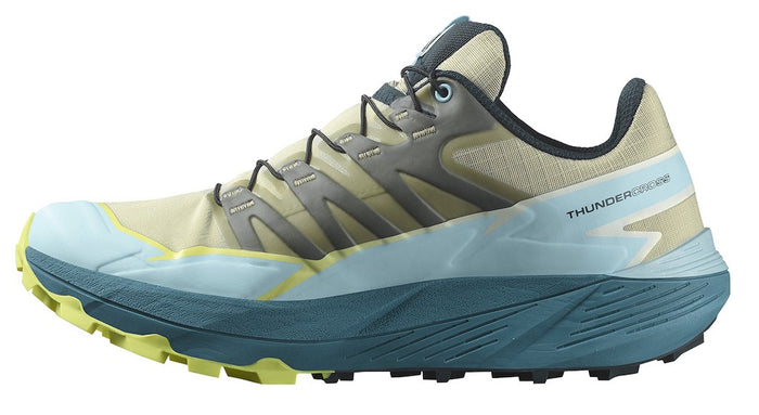 SALOMON THUNDERCROSS W trail running shoes - green/light blue/grey