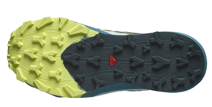 SALOMON THUNDERCROSS W trail running shoes - green/light blue/grey