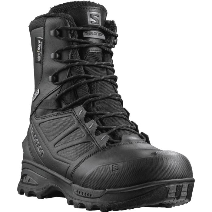 SALOMON TOUNDRA FORCES CLIMASALOMON WATERPROOF tactical footwear - black - SALOMON - Evelostore