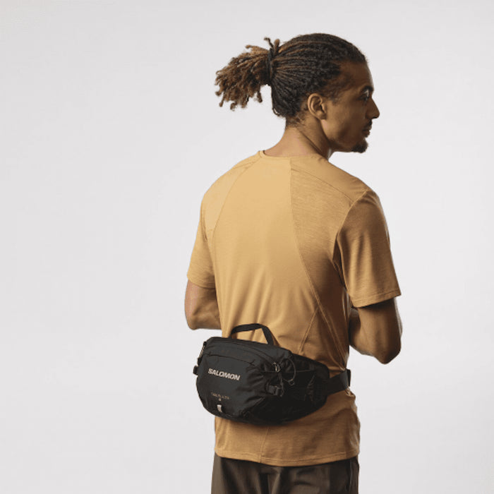 SALOMON TRAILBLAZER BELT belt bag - black - SALOMON - Evelostore