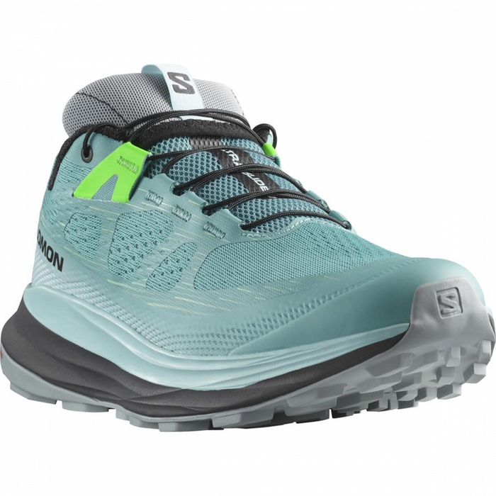 SALOMON ULTRA GLIDE 2 W trail running shoes - light blue/black/green