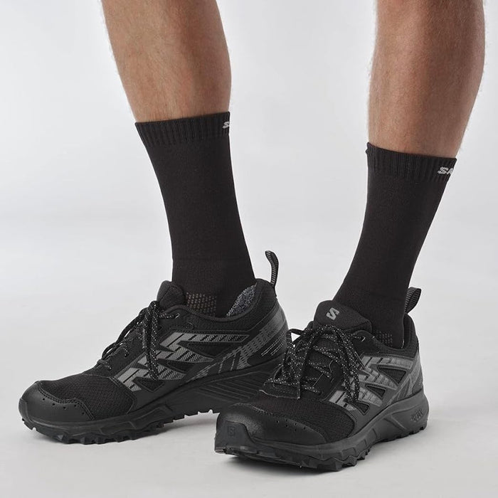 SALOMON WANDER GTX hiking shoes - black/grey - SALOMON - Evelostore
