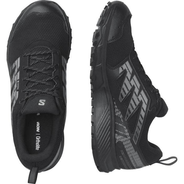 SALOMON WANDER GTX hiking shoes - black/grey - SALOMON - Evelostore