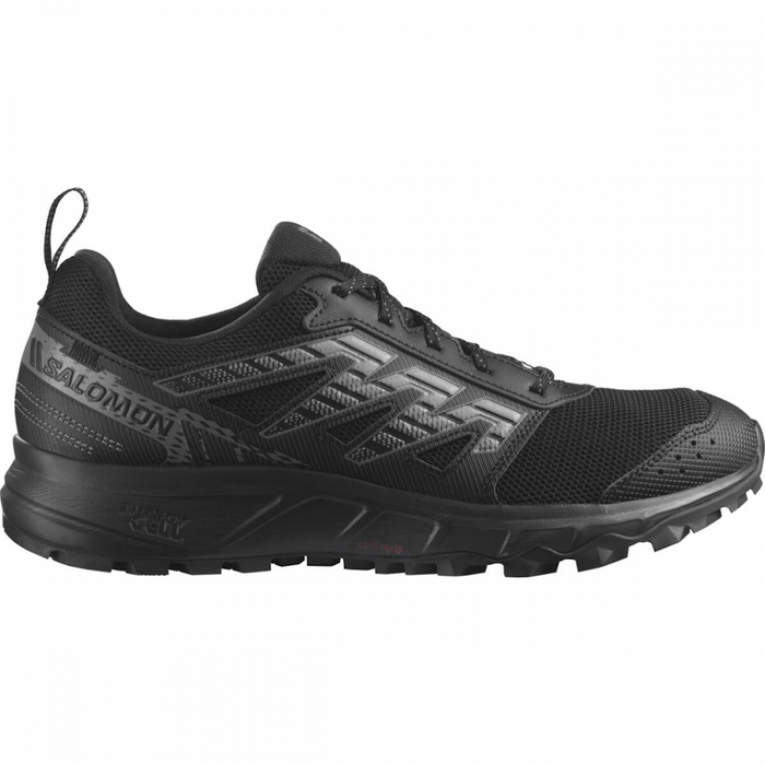 SALOMON WANDER trail running shoes - black/grey