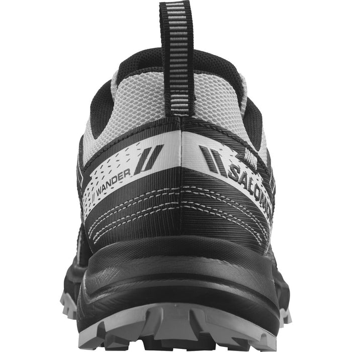 SALOMON WANDER trail running shoes - grey/white/black