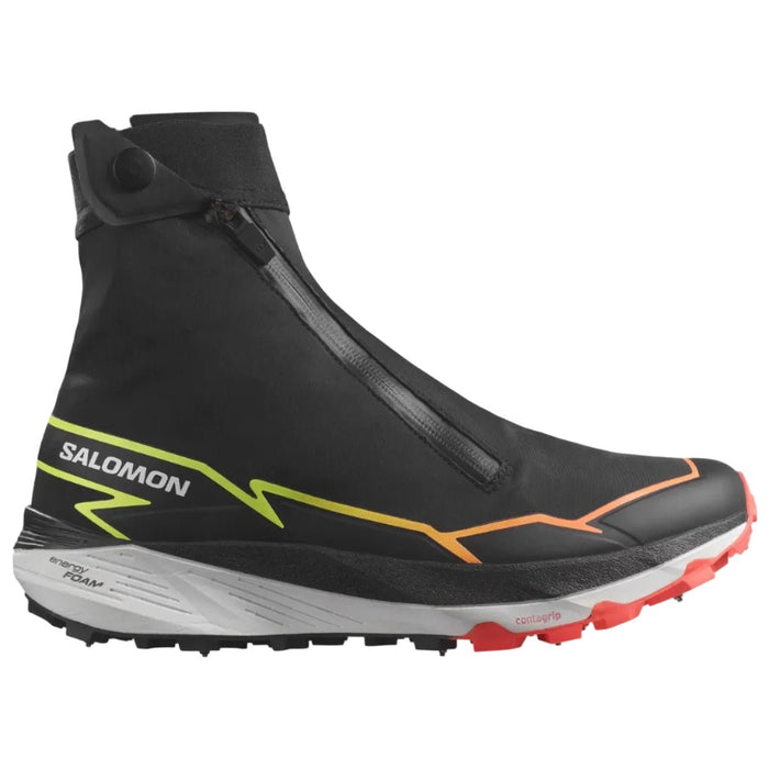 SALOMON WINTER CROSS SPIKE trail running shoes - black/green/orange - SALOMON - Evelostore