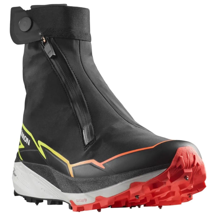 SALOMON WINTER CROSS SPIKE trail running shoes - black/green/orange - SALOMON - Evelostore
