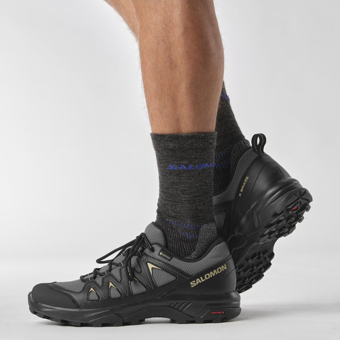 SALOMON X BRAZE GTX hiking footwear - black/grey