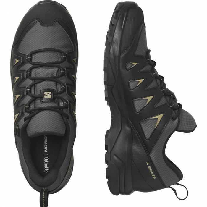 SALOMON X BRAZE GTX hiking footwear - black/grey
