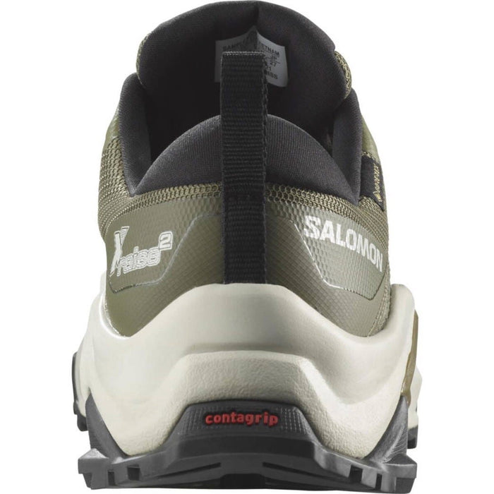 SALOMON X RAISE 2 GTX trail running shoes - dark green/white