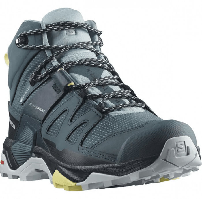 SALOMON X ULTRA 4 MID GTX W hiking footwear - blue black yellow - SALOMON - Evelostore