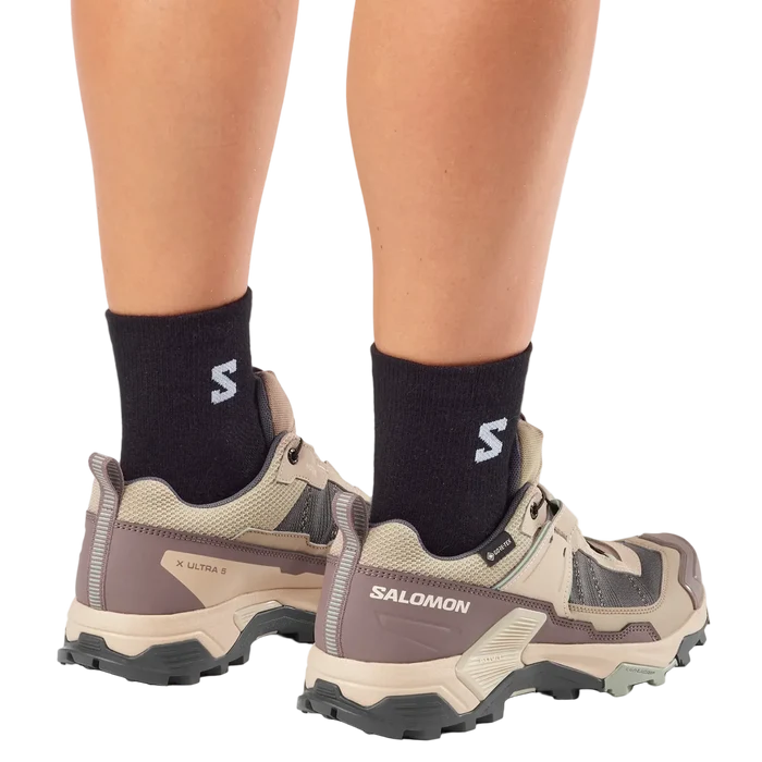 SALOMON X ULTRA 5 GTX W hiking boots - beige/violet