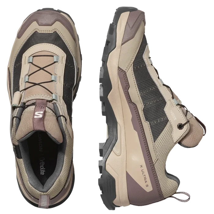 SALOMON X ULTRA 5 GTX W hiking boots - beige/violet