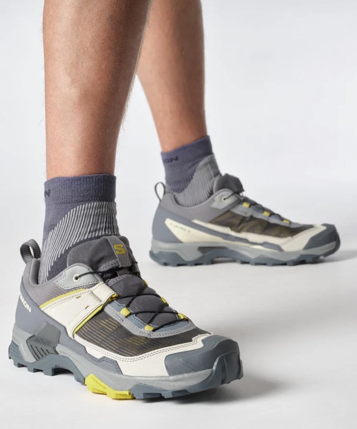 SALOMON X ULTRA 5 hiking boots - grey/yellow - SALOMON - Evelostore