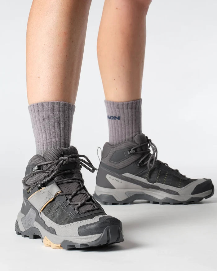 SALOMON X Ultra 5 Mid GTX W hiking boots - light grey/grey