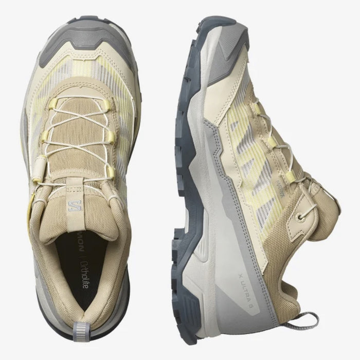 SALOMON X ULTRA 5 W hiking boots - grey/yellow - SALOMON - Evelostore