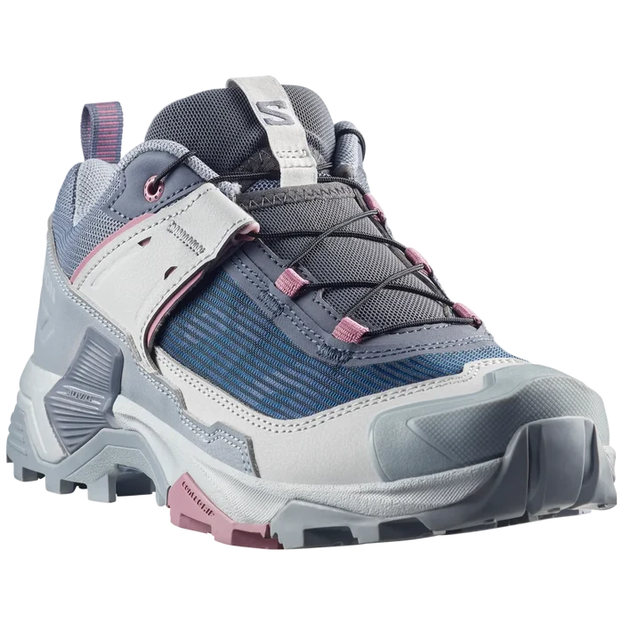 SALOMON X ULTRA 5 W hiking boots - white/grey/pink
