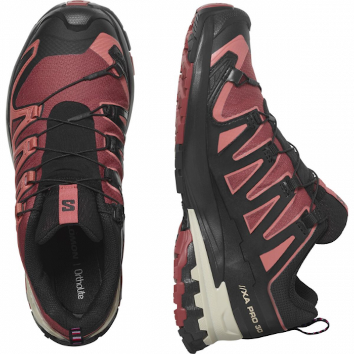 SALOMON XA PRO 3D V9 GTX W trail running shoes - black/red