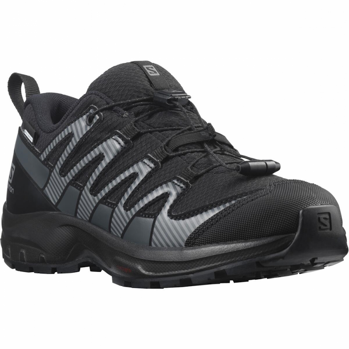 SALOMON XA PRO V8 CSWP J trail running shoes - black/grey