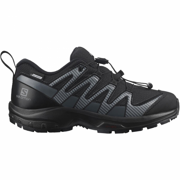 SALOMON XA PRO V8 CSWP J trail running shoes - black/grey