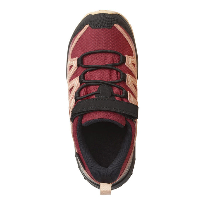 SALOMON XA PRO V8 CSWP K trail running shoes - black/peach/red