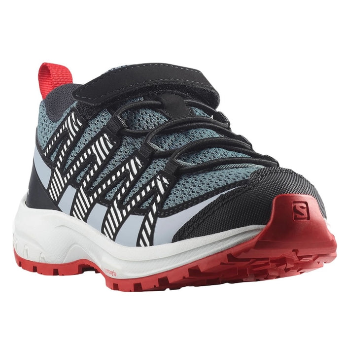 SALOMON XA PRO V8 K hiking shoes - blue/grey