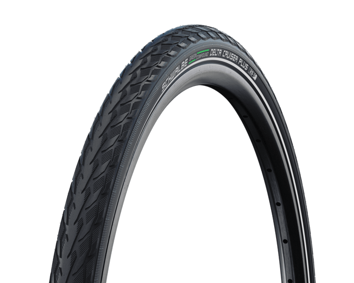 SCHWALBE DELTA CRUISER PLUS 28" tire - PunctureGuard | Green Compound | Reflex - SCHWALBE - Evelostore