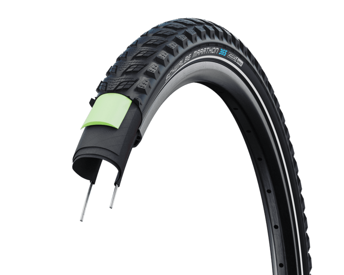 SCHWALBE MARATHON 365 28" tire - GreenGuard I ADDIX 4Season I BLack+Reflex - SCHWALBE - Evelostore