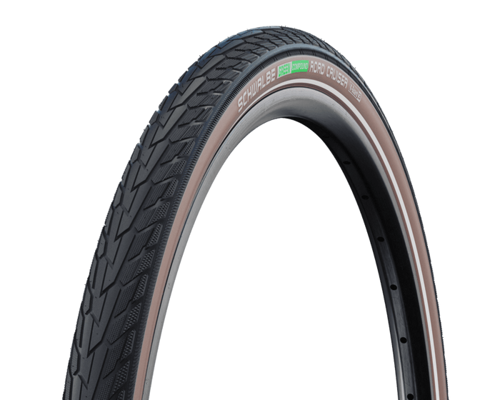 SCHWALBE ROAD CRUISER 28 x 1.60 tire - K - Guard | Green Compound I Black/Coffee+Reflex - SCHWALBE - Evelostore