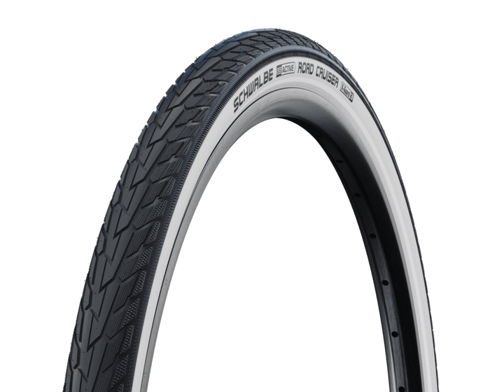 SCHWALBE ROAD CRUISER 700 x 40C tire - K - Guard | Green Compound I Whitewall+Reflex - SCHWALBE - Evelostore