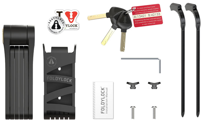 SEATYLOCK FOLDYLOCK bike lock - 100 cm - SEATYLOCK - Evelostore
