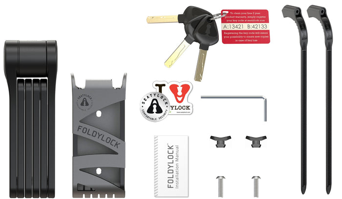 SEATYLOCK FOLDYLOCK bike lock - 75 cm - SEATYLOCK - Evelostore