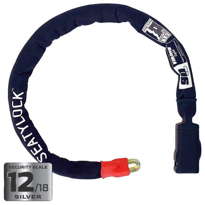 SEATYLOCK VIKING SILVER bike lock - 90 cm - SEATYLOCK - Evelostore