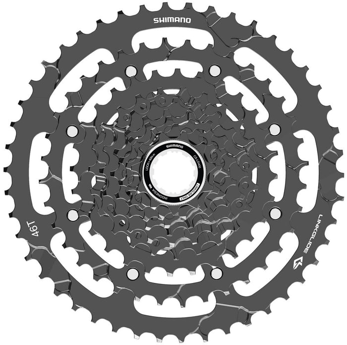 SHIMANO CS - LG400 - 9 cassette LinkGlide 9 - speed - SHIMANO - Evelostore