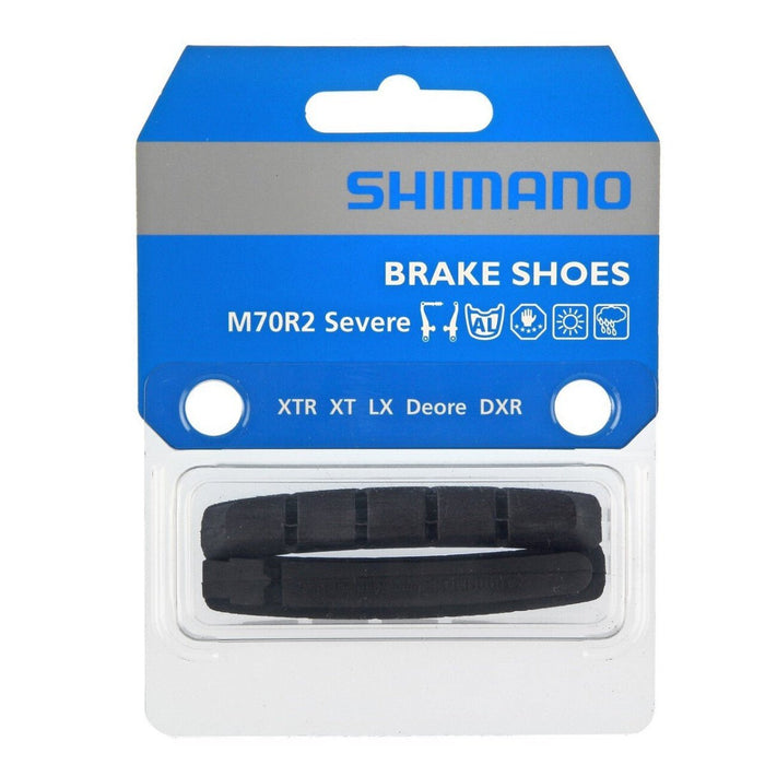 SHIMANO M70R2 brake pads for Cartridge Brake Shoes - 1 pair - SHIMANO - Evelostore