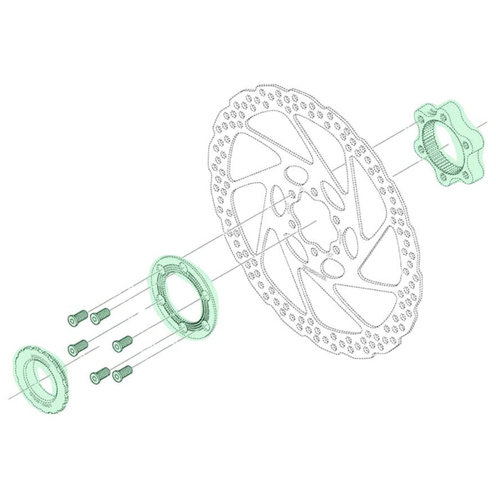 SHIMANO SM - RTAD05 center lock rotor adapter - SHIMANO - Evelostore