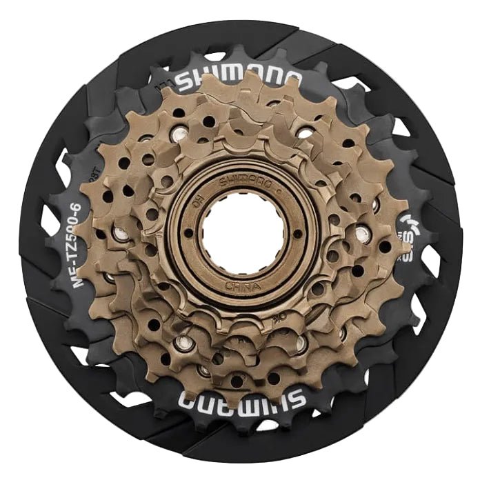 SHIMANO TOURNEY MF - TZ500 freewheel - 6 speed with sprocket protector - SHIMANO - Evelostore