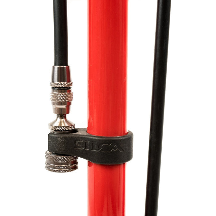 SILCA PISTA floor pump - red - SILCA - Evelostore