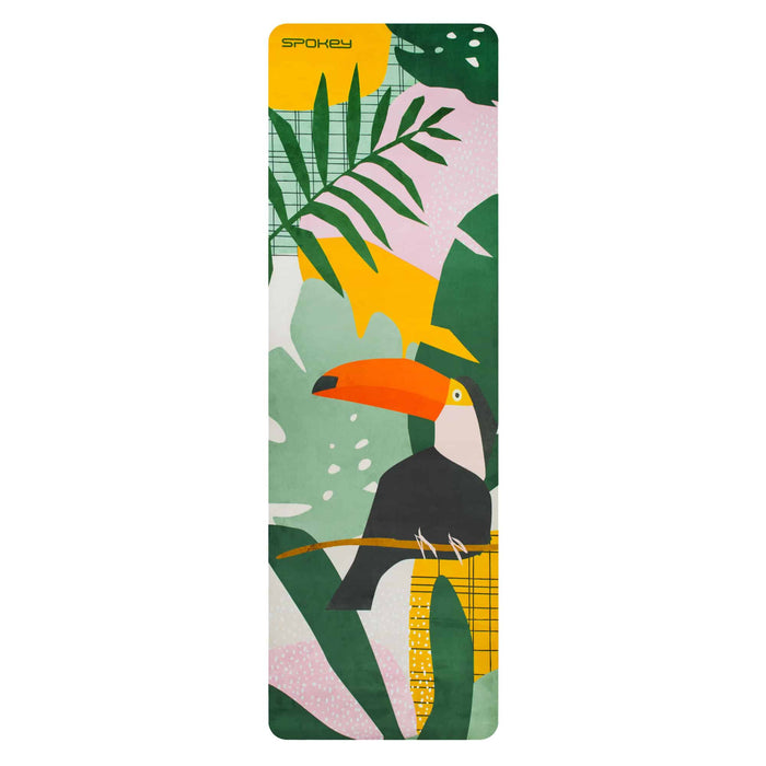 SPOKEY HOME JUNGLE fitness matt 0,4 cm - green/pink - SPOKEY - Evelostore