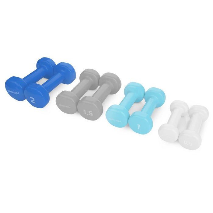 SPOKEY SHAPE IV 2x0.5 kg dumbbells - grey - SPOKEY - Evelostore