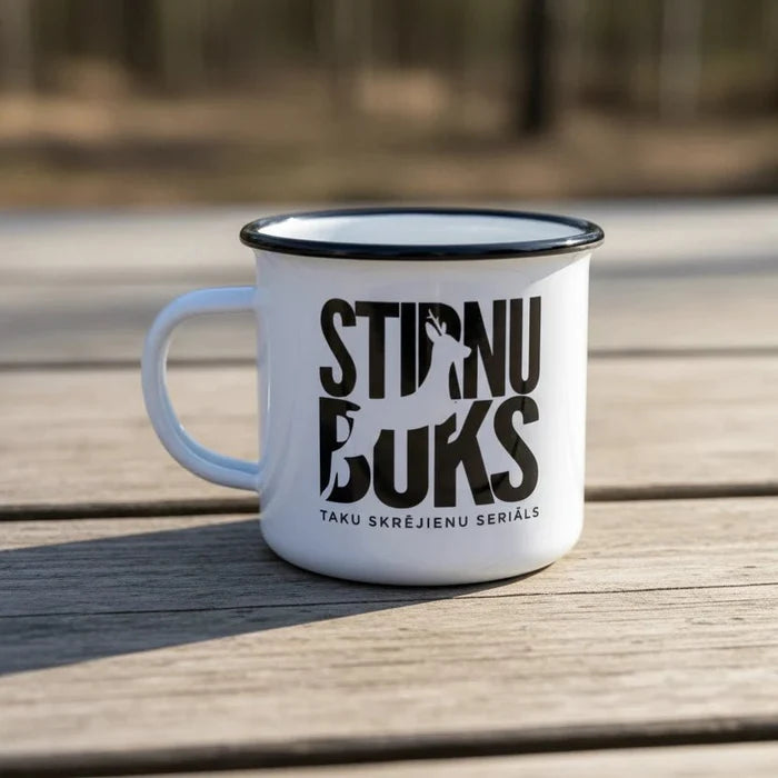STIRNU BUKS ceramic mug with - white - ELEVEN SPORTSWEAR - Evelostore