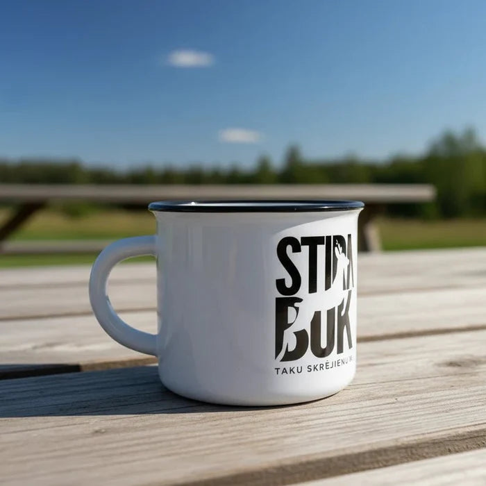 STIRNU BUKS ceramic mug with - white - ELEVEN SPORTSWEAR - Evelostore