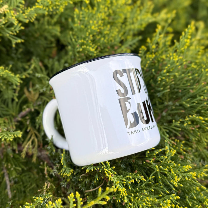 STIRNU BUKS ceramic mug with - white - ELEVEN SPORTSWEAR - Evelostore