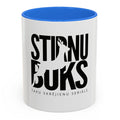 STIRNU BUKS ceramic mug with colourful inside and handle – blue - ELEVEN SPORTSWEAR - Evelostore