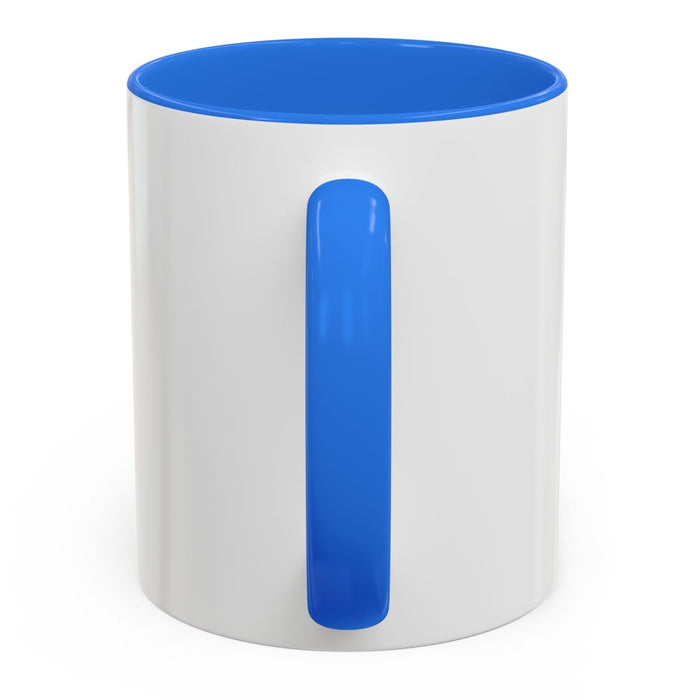 STIRNU BUKS ceramic mug with colourful inside and handle – blue - ELEVEN SPORTSWEAR - Evelostore