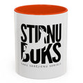 STIRNU BUKS ceramic mug with colourful inside and handle – orange - ELEVEN SPORTSWEAR - Evelostore