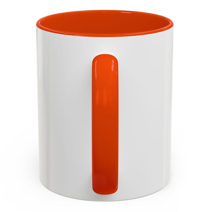 STIRNU BUKS ceramic mug with colourful inside and handle – orange - ELEVEN SPORTSWEAR - Evelostore